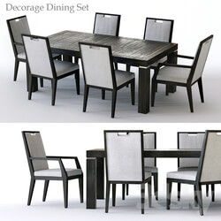 Table Chair Bernhardt Decorage Dining Set 