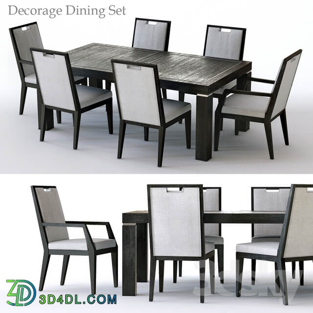 Table Chair Bernhardt Decorage Dining Set