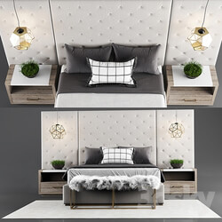 Bed Thyne Upholstered Queen Bed With Wall Panels 