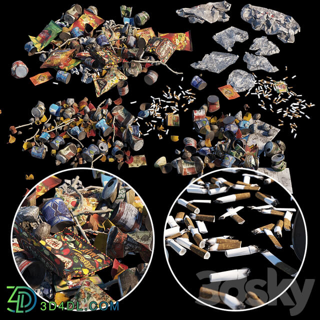 Garbage 3D Models