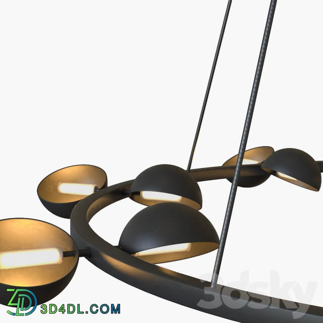 Avion round 16 lights chandelier Pendant light 3D Models