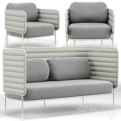 Capsule Outdoor Settee And Lounge Chair Other 3D Models 