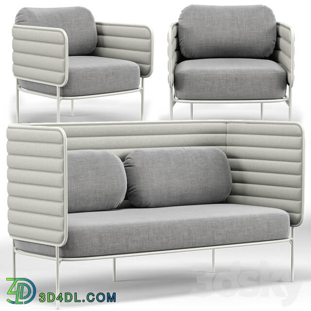 Capsule Outdoor Settee And Lounge Chair Other 3D Models
