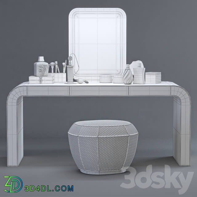 Dressing table Visionnaire Mobiletrucco 3D Models