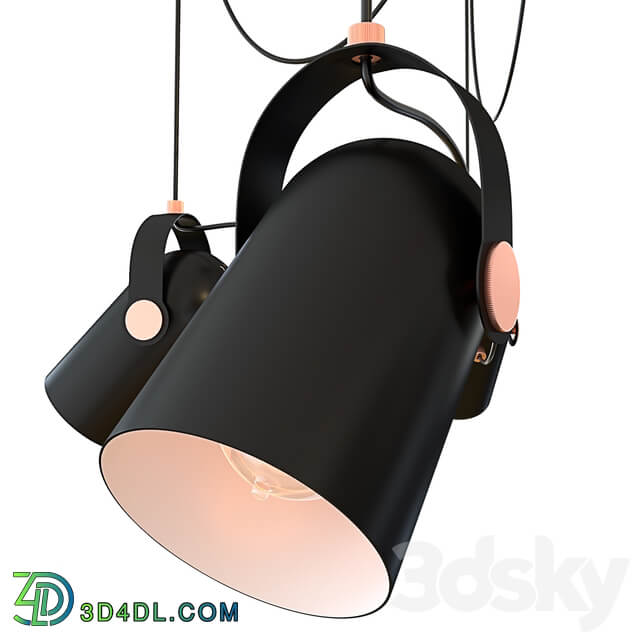 Suspended chandelier Favorit Ampolla 2007 5P Pendant light 3D Models