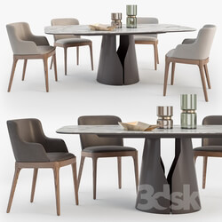 Table Chair Cattelan Italia Giano table Magda chair set 