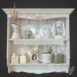 Shelf in the style of Provence 