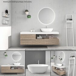 Bathroom furniture set Arcom e.Ly 4 