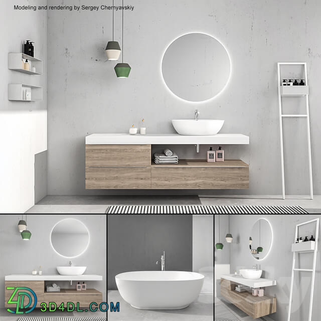 Bathroom furniture set Arcom e.Ly 4