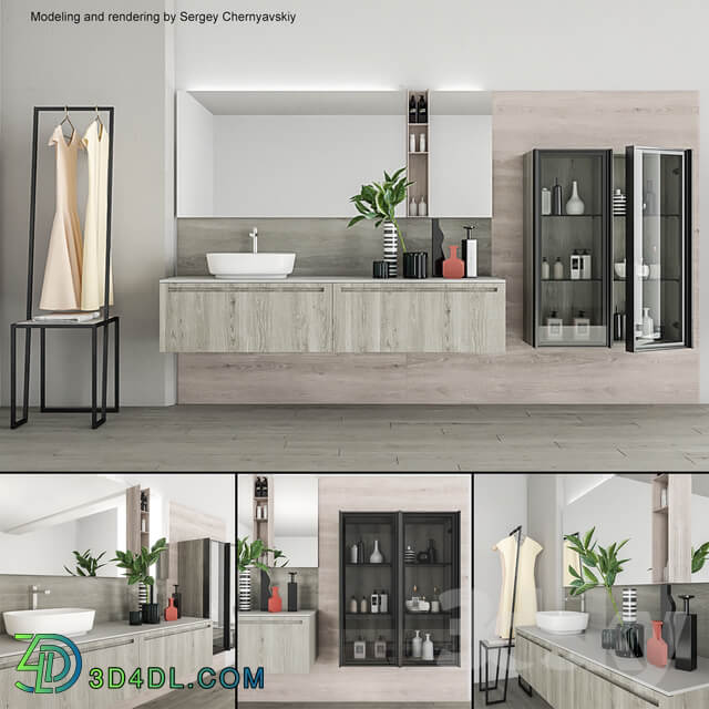 Bathroom furniture set Rush