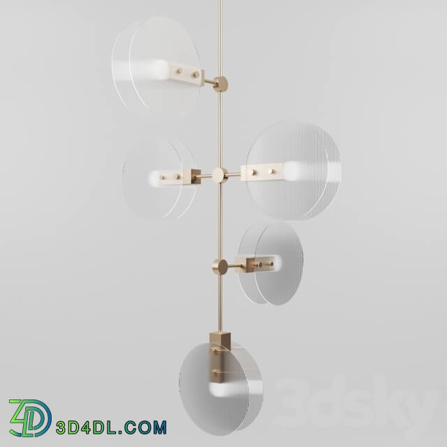 Nebulae Chandelier by Ross Gardam Pendant light 3D Models