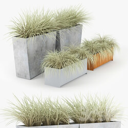 Twista Contemporary Modern Outdoor Planter Pot Grass 