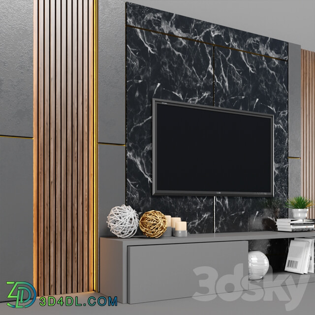 Tv Stand 18 TV Wall 3D Models