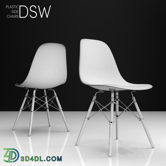 Eames DSW plastic side chair