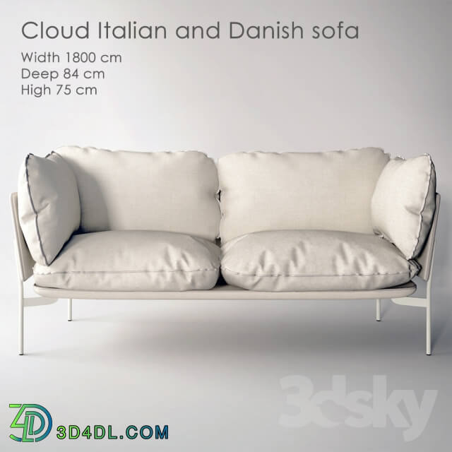Cloud Italian and Danish sofa
