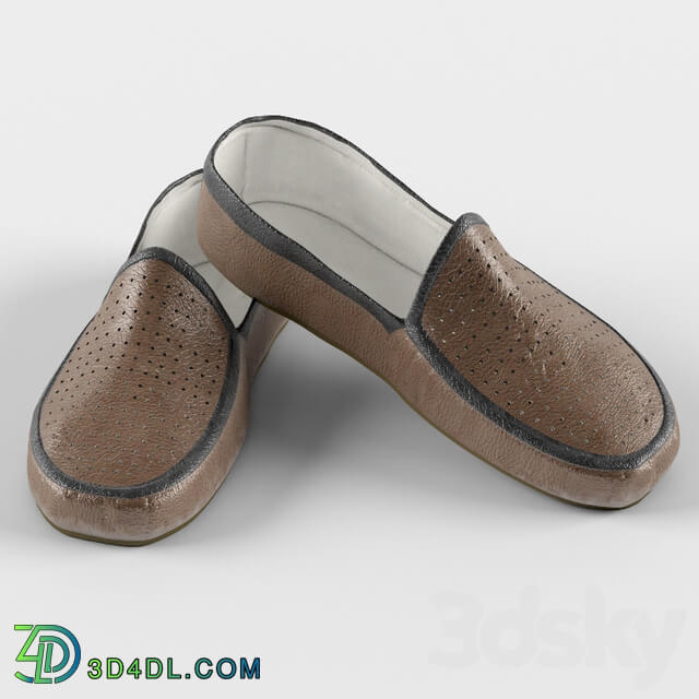 Moccasins Footwear 3D Models