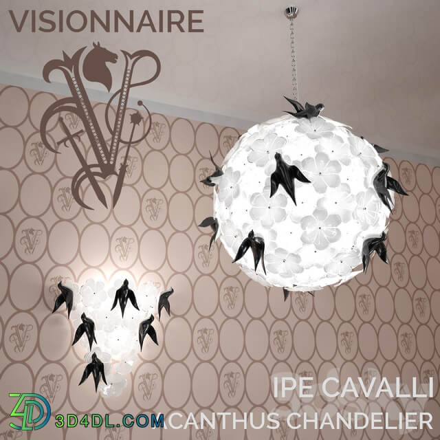 ACANTHUS CHANDELIER IPE CAVALLI VISIONNAIRE Pendant light 3D Models