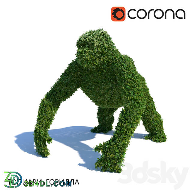 Topiary Gorilla 3D Models