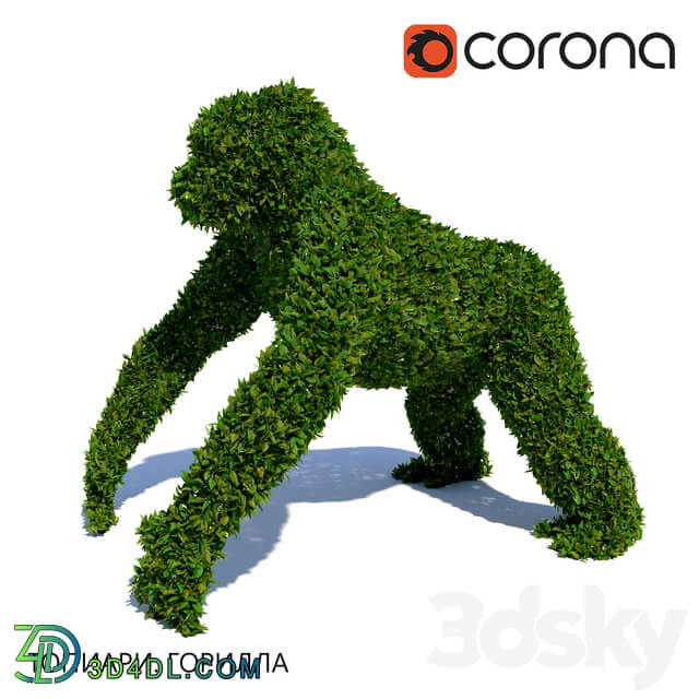 Topiary Gorilla 3D Models