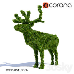 Topiary Moose 3D Models 