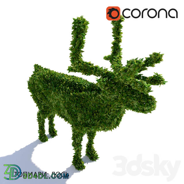 Topiary Moose 3D Models