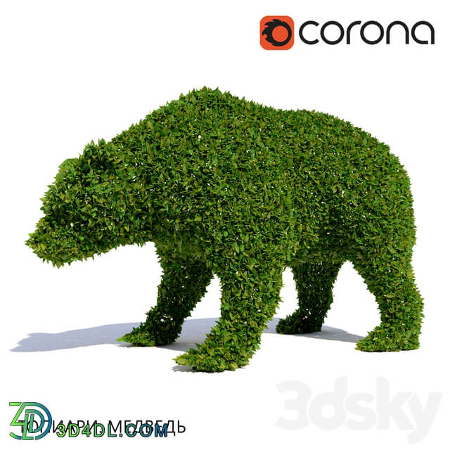 Topiary Bear 3D Models