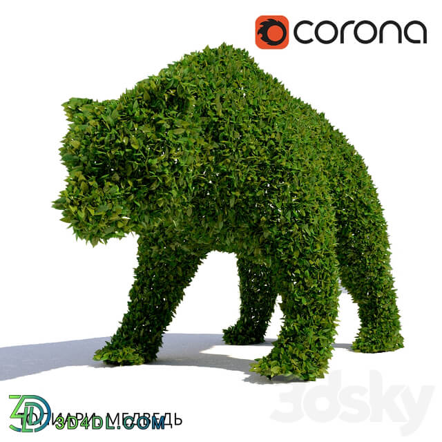 Topiary Bear 3D Models