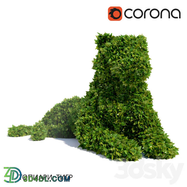 Topiary Tiger 3D Models