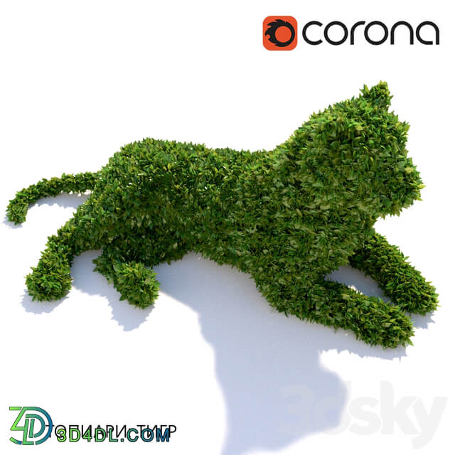 Topiary Tiger 3D Models