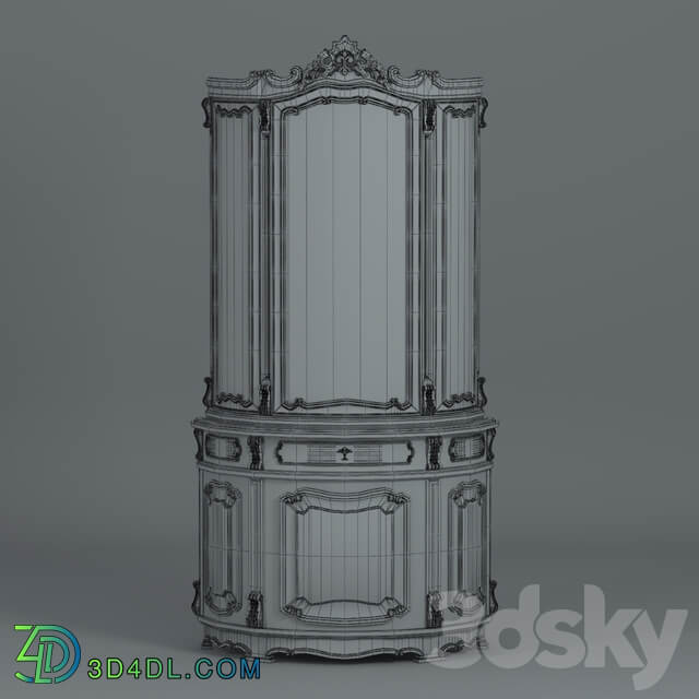 showcase Wardrobe Display cabinets 3D Models