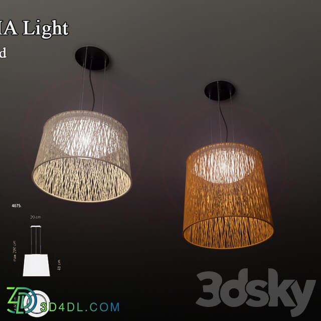 vibia wind Pendant light 3D Models