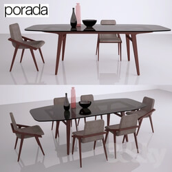 Table Chair Porada Loop table and chair Porada Lolita 