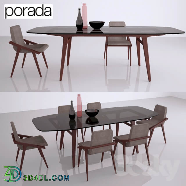 Table Chair Porada Loop table and chair Porada Lolita