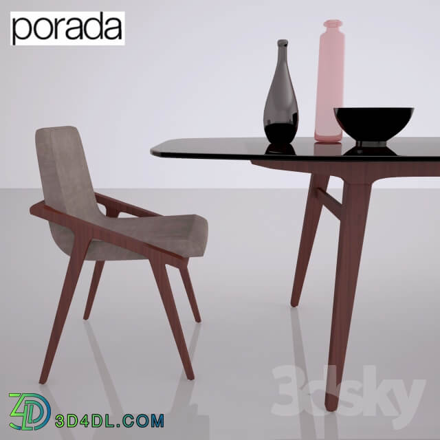 Table Chair Porada Loop table and chair Porada Lolita