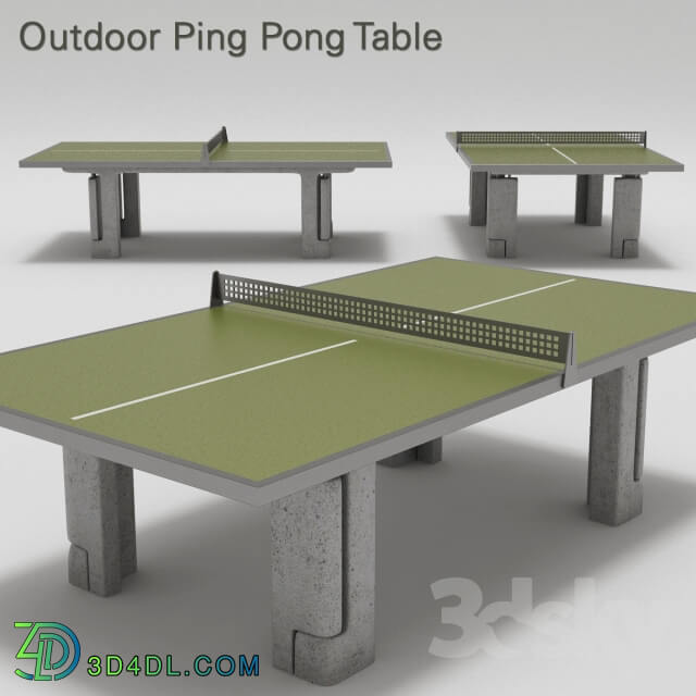 Outdoor Ping Pong Table