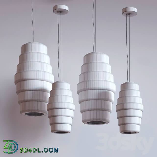 Hanging lamp Venini Zoe Pendant light 3D Models