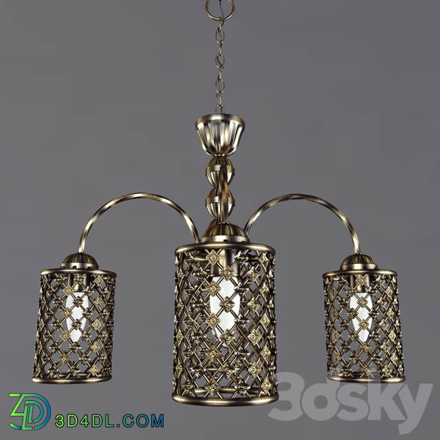 Chandelier Bronze Cell Pendant light 3D Models