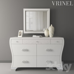 Sideboard Chest of drawer Dresser mirror and nightstand from the company Vrinel 