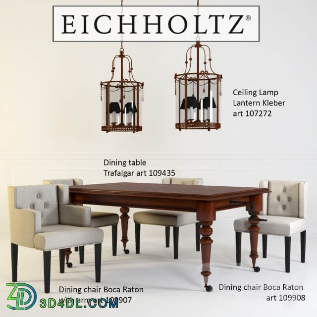 Table Chair Dining Group Eichholtz