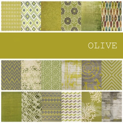 18 carpets in color OLIVE 