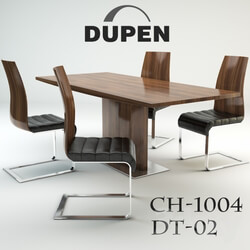 Table Chair Dupen CH 1004 DT 02. 