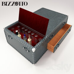 Sideboard Chest of drawer Chest bar. Happy Hour Trunk by BIZZOTTO 