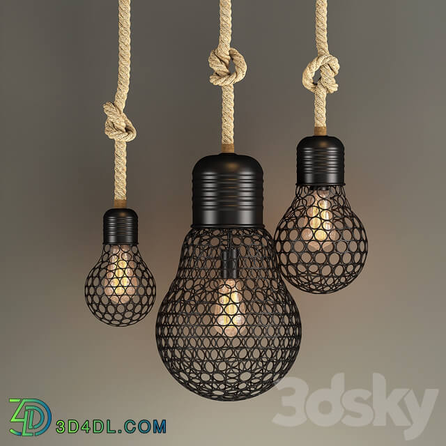 Country Loft pendant lamp Pendant light 3D Models