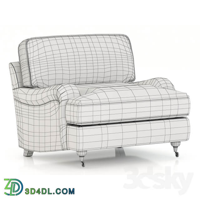 Restoration Hardware English Roll Arm Upholstered Chair