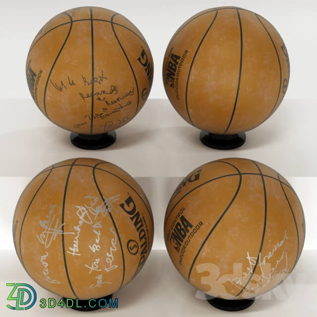 Basketballs autographed