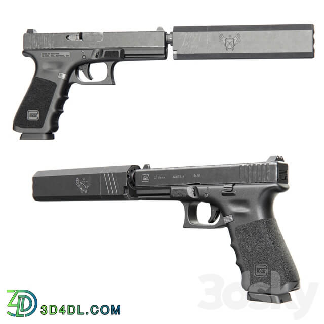 Pistol Glock 17 Miscellaneous 3D Models