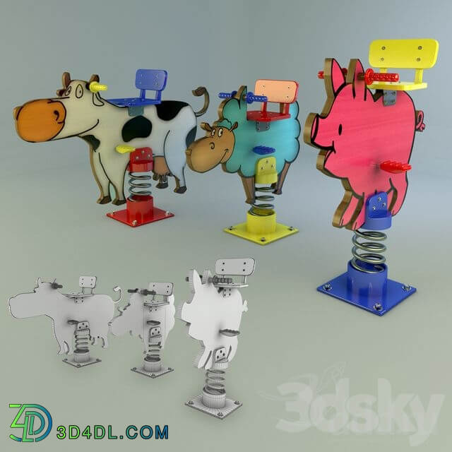 Spring Toys 3D Models