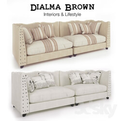Sofa Dialma Brown in two colors  