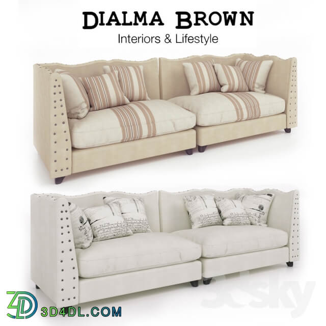 Sofa Dialma Brown in two colors 
