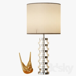 Clear Disc Table Lamp Large 
